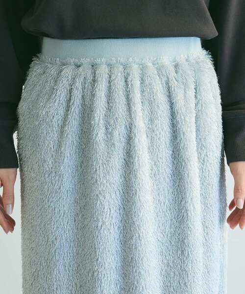 armonia（アルモニーア）の「armonia.シャギースカート（スカート・レディース・アイボリー/ブラック/ブルー・FREE）」の8枚目の写真