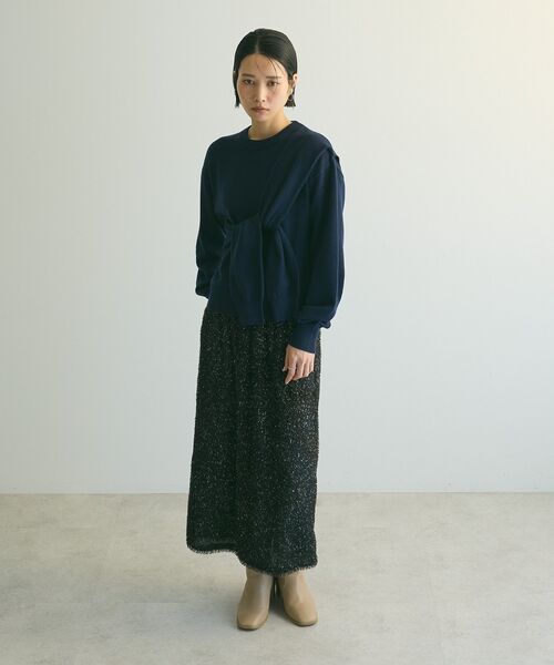 armonia（アルモニーア）の「armonia.シャギースカート（スカート・レディース・アイボリー/ブラック/ブルー・FREE）」の10枚目の写真