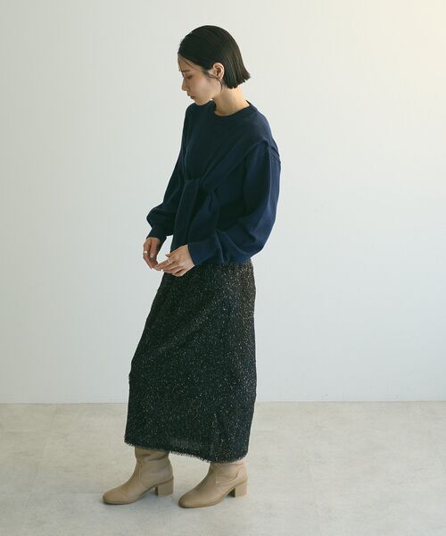 armonia（アルモニーア）の「armonia.シャギースカート（スカート・レディース・アイボリー/ブラック/ブルー・FREE）」の11枚目の写真