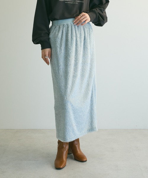 armonia（アルモニーア）の「armonia.シャギースカート（スカート・レディース・アイボリー/ブラック/ブルー・FREE）」の3枚目の写真