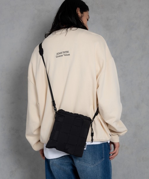 【ADAMPATEK/アダムパテック】braided polyester drawstring bag / 編み込みナイロン巾着バッグ（ハンドバッグ）｜ADAM PATEK（アダムパテック）