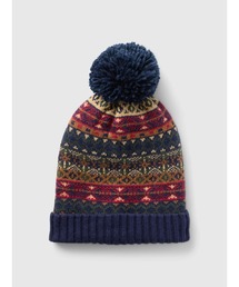 GAP | CashSoft カシミヤタッチ フェアアイル ポンポン ビーニー (キッズ)(ニットキャップ/ビーニー)