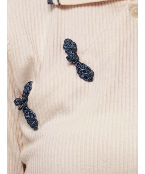 jouetie（ジュエティ）の「ロングスリーブチャイナポロ（Tシャツ/カットソー・レディース・ブラック/アイボリー/ピンク・MEDIUM）」の19枚目の写真