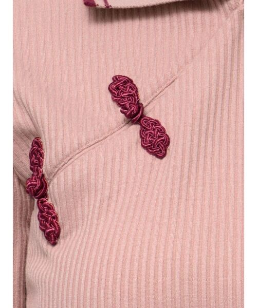 jouetie（ジュエティ）の「ロングスリーブチャイナポロ（Tシャツ/カットソー・レディース・ブラック/アイボリー/ピンク・MEDIUM）」の20枚目の写真