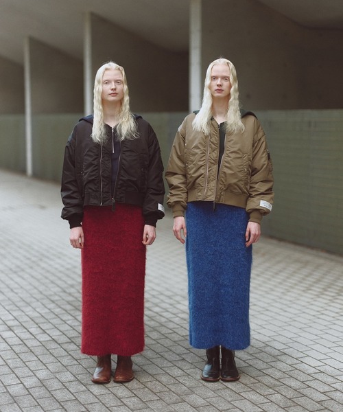 niko and...（ニコアンド）の「【WILLIAM B.ELIOTT】 2WAYMA-1（MA-1・レディース・ブラック/カーキ・MEDIUM/LARGE）」の12枚目の写真