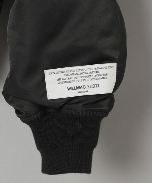 niko and...（ニコアンド）の「【WILLIAM B.ELIOTT】 2WAYMA-1（MA-1・レディース・ブラック/カーキ・MEDIUM/LARGE）」の4枚目の写真