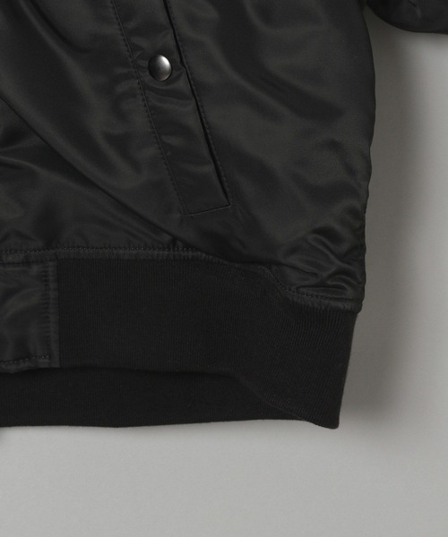 niko and...（ニコアンド）の「【WILLIAM B.ELIOTT】 2WAYMA-1（MA-1・レディース・ブラック/カーキ・MEDIUM/LARGE）」の7枚目の写真