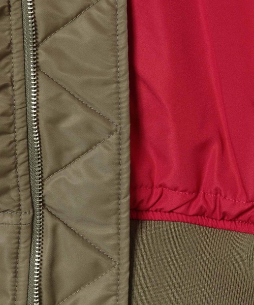 niko and...（ニコアンド）の「【WILLIAM B.ELIOTT】 2WAYMA-1（MA-1・レディース・ブラック/カーキ・MEDIUM/LARGE）」の10枚目の写真