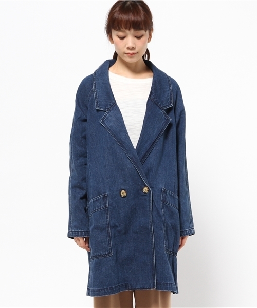 MOUSSY（マウジー）の「DENIM OVER JK（その他アウター・レディース・ブルー・FREE）」の2枚目の写真