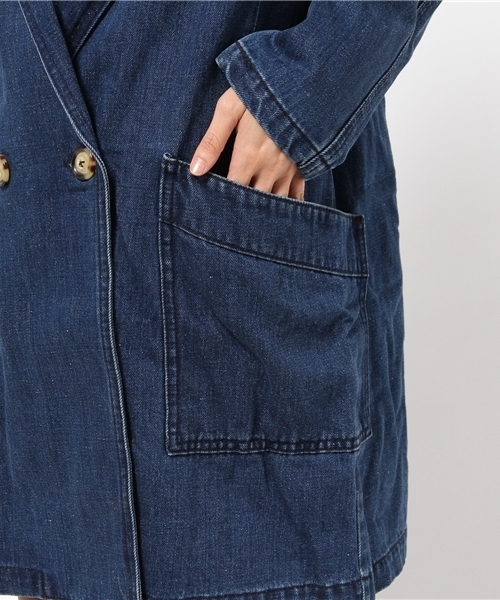 MOUSSY（マウジー）の「DENIM OVER JK（その他アウター・レディース・ブルー・FREE）」の7枚目の写真