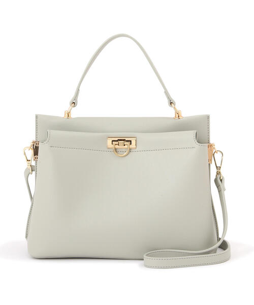 EDIT COLOGNE（エディットコロン）の「ワンハンドルバッグ（ハンドバッグ・レディース・ベージュ/ライトグリーン/ボルドー・ﾌﾘ-）」の14枚目の写真