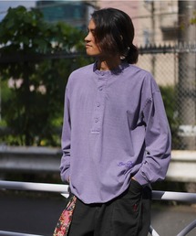 BEN DAVIS（ベンデイビス）の「《BEN DAVIS PROJECT LINE》PIGMENT DYE HENLEY-NECK LONG T-SHIRTS（Tシャツ/カットソー）」