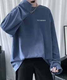 メンズtシャツ 長袖 ロンTクールネック