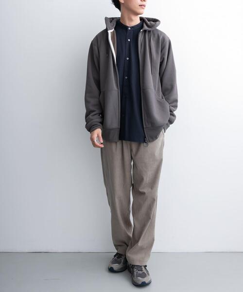 FORK&SPOON（フォークアンドスプーン）の「FORK&SPOON　CAVE フーディースウェット（スウェット・メンズ・チャコールグレー/アイボリー・4/5）」の11枚目の写真