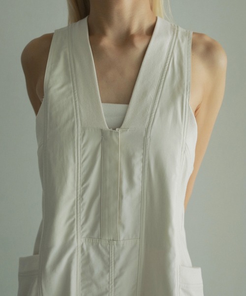 【 anuke 】Drawstring Vneck Combinaison anuke 】Drawstring Vneck Combinaison | valance 福井