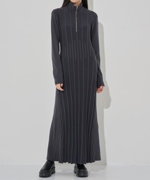 CINOH(�`�m)�́yCINOH/�`�m�z�ʒ� ZIP KNIT DRESS/�W�b�v�j�b�g�����s�[�X(�h���X)
