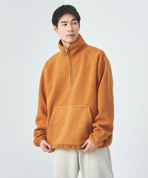 【セール】Morley ボア ハーフジップ プルオーバー（その他トップス）｜green label relaxing（グリーンレーベルリラクシング）