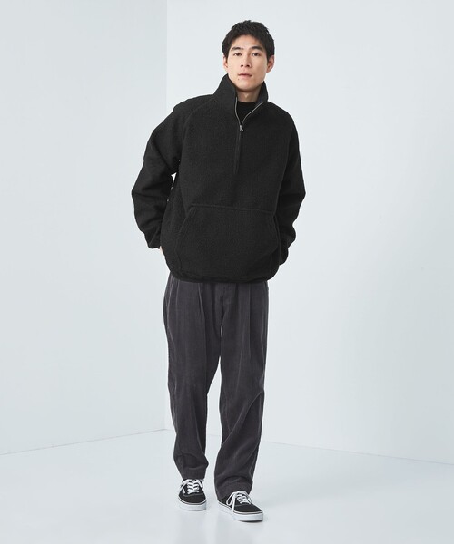 【セール】Morley ボア ハーフジップ プルオーバー（その他トップス）｜green label relaxing（グリーンレーベルリラクシング）