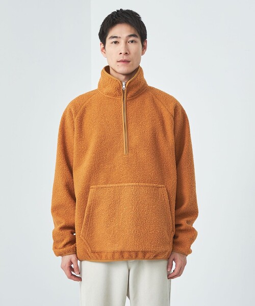 【セール】Morley ボア ハーフジップ プルオーバー（その他トップス）｜green label relaxing（グリーンレーベルリラクシング）