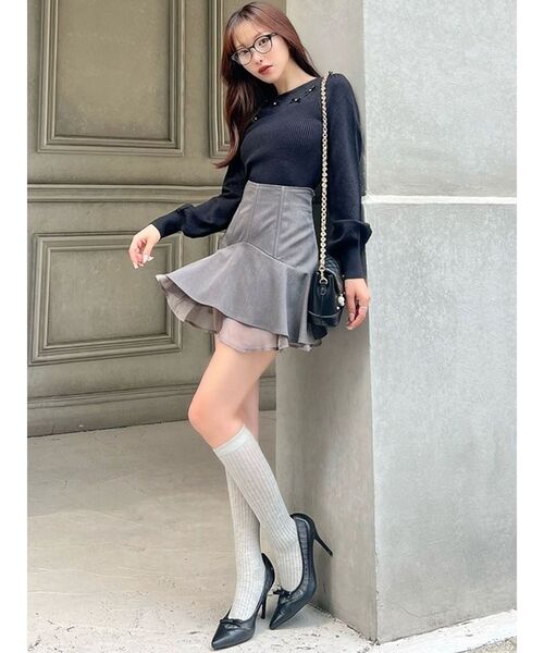 RESEXXY(リゼクシー)の「パールポイントキルティングバッグ(ショルダーバッグ・レディース・レッド/ブラック・FREE)」の7枚目の写真