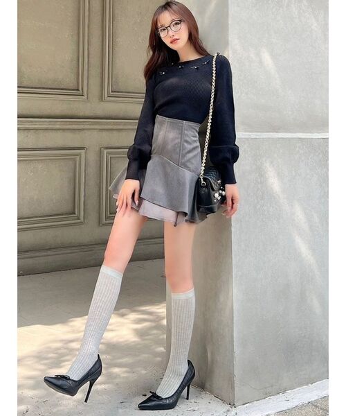 RESEXXY(リゼクシー)の「パールポイントキルティングバッグ(ショルダーバッグ・レディース・レッド/ブラック・FREE)」の8枚目の写真