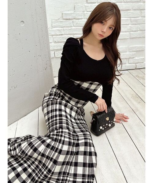 RESEXXY(リゼクシー)の「パールポイントキルティングバッグ(ショルダーバッグ・レディース・レッド/ブラック・FREE)」の15枚目の写真