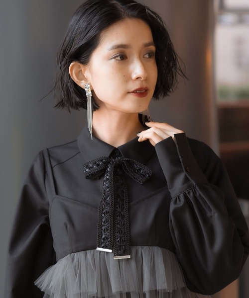 HARE（ハレ）の「マルチWAYレースリボンチョーカー(HARE)（チョーカー・レディース・ブラック/ホワイト・FREE）」の15枚目の写真