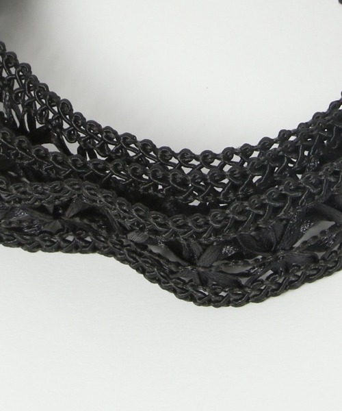 HARE（ハレ）の「マルチWAYレースリボンチョーカー(HARE)（チョーカー・レディース・ブラック/ホワイト・FREE）」の5枚目の写真