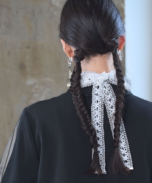 HARE（ハレ）の「マルチWAYレースリボンチョーカー(HARE)（チョーカー・レディース・ブラック/ホワイト・FREE）」の20枚目の写真