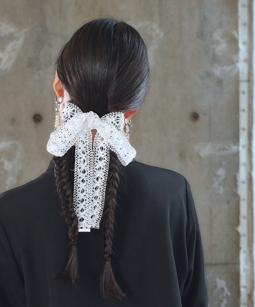 HARE（ハレ）の「マルチWAYレースリボンチョーカー(HARE)（チョーカー・レディース・ブラック/ホワイト・FREE）」の22枚目の写真