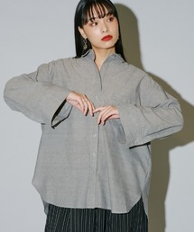 ワイドスリーブダンガリーシャツ