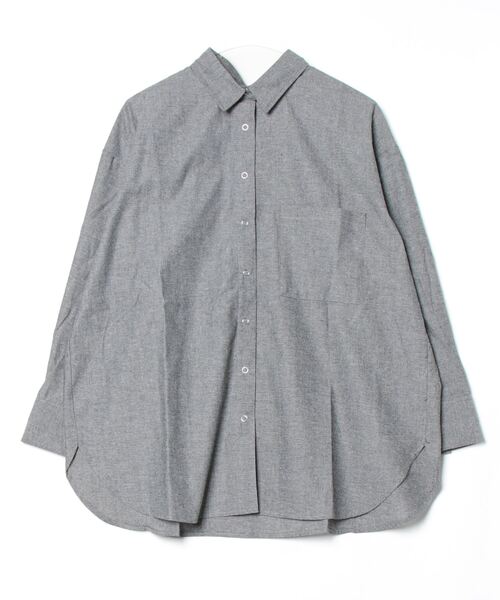terrace(テラス)の「ワイドスリーブダンガリーシャツ(シャツ/ブラウス・レディース・ブラック/グレー/ブルー・MEDIUM)」の12枚目の写真