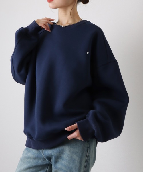 LAULEN（ローレン）の「embroidery small logo sweat pullover /刺繍