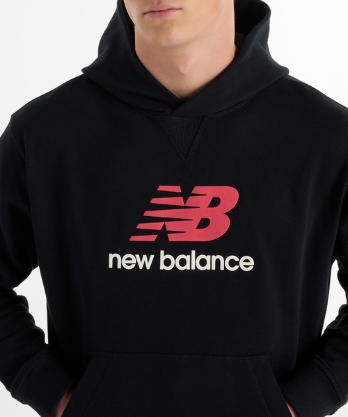 NEW BALANCE(ニューバランス)の「Athletics スウェットロゴフーディ(パーカー・メンズ・ヘザーグレー/ブラック・X-LARGE/LARGE/MEDIUM/SMALL/XX-LARGE)」の5枚目の写真