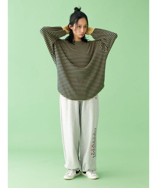 Ungrid(アングリッド)の「【WEB限定】スリーブボリュームワッフルロングスリーブTee(Tシャツ/カットソー・レディース・ピンク/チャコールグレー/アイボリー/ネイビー/イエロー/オレンジ・FREE)」の12枚目の写真