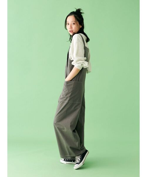 Ungrid(アングリッド)の「【WEB限定】スリーブボリュームワッフルロングスリーブTee(Tシャツ/カットソー・レディース・ピンク/チャコールグレー/アイボリー/ネイビー/イエロー/オレンジ・FREE)」の9枚目の写真