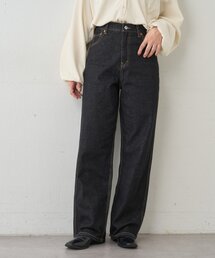 【新色追加!/WEB限定】ビンテージ加工デニムストレートパンツ