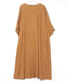 Plantation プランテーション コットン 水彩 ロングワンピース 総柄 Plantation プランテーション/WOMEN'S Tops/ワンピース(価格