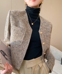 Coo+i（クーイ）の「ノーカラージャケット（ノーカラージャケット）」