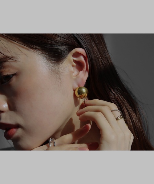 abaskdesign(アバスクデザイン)の「金属アレルギー対応 メタルボタンピアス(ピアス(両耳用)・レディース・ゴールド/シルバー・FREE)」の11枚目の写真