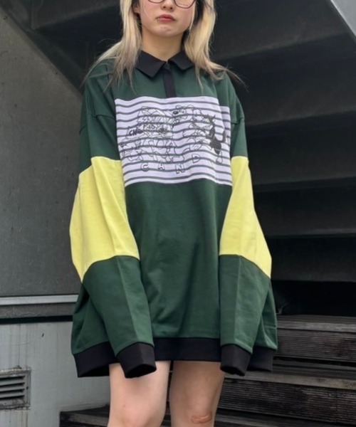 tシャツ CANDY FRIENDS POLO トップス レディース メンズ セール】CANDY FRIENDS POLO トップス（Tシャツ/カットソー