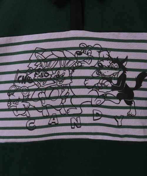 tシャツ CANDY FRIENDS POLO トップス レディース メンズ Candy Stripper（キャンディストリッパー）の「CANDY FRIENDS