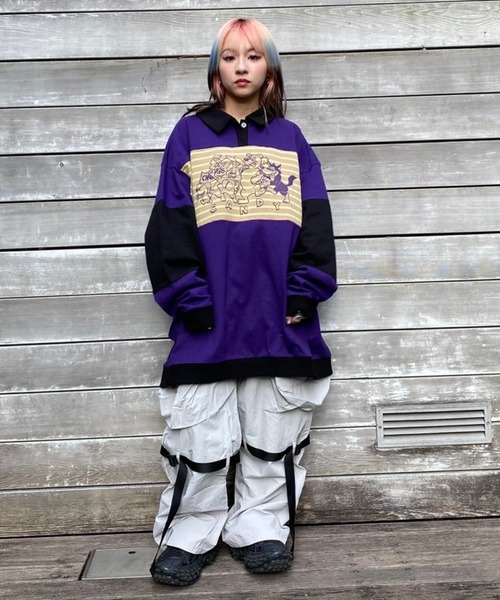 tシャツ CANDY FRIENDS POLO トップス レディース メンズ Candy Stripper（キャンディストリッパー）の「CANDY FRIENDS