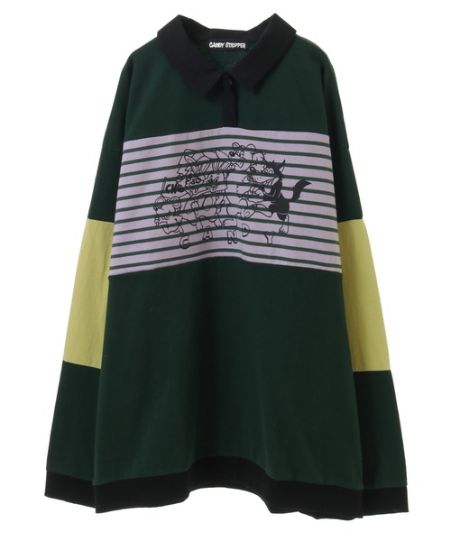 tシャツ CANDY FRIENDS POLO トップス レディース メンズ Candy Stripper（キャンディストリッパー）の「CANDY FRIENDS