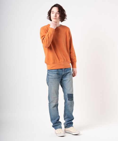 Levi's(リーバイス)の「Levi's/リーバイス LEVI'S(R) VINTAGE CLOTHING BAY MEADOWS スウェットシャツ(スウェット・メンズ・オレンジ・S/M/L/XL)」の4枚目の写真