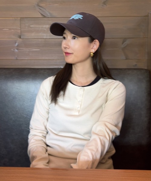 セール】前後2WAYラメリブヘンリーネックプルオーバー（Tシャツ