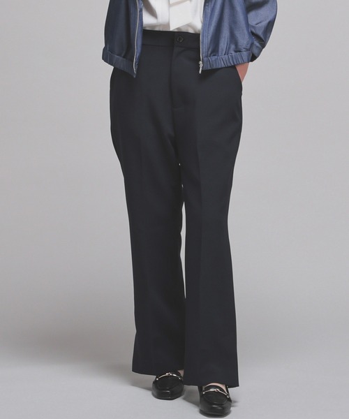 GLACIER lusso(グラシアルッソ)の「【ウォッシャブル・イージーケア】サイドスリットパンツ(スラックス・レディース・ブラック/ブルーグリーン/ネイビー/ベージュ・L/LL/M/S)」の3枚目の写真