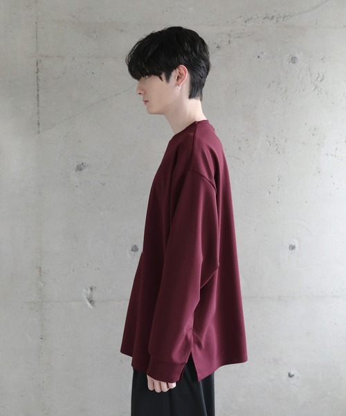 ETELIO(エテリオ)の「グラフィックプリント梨地ロングスリーブTシャツ(Tシャツ/カットソー・メンズ・ホワイト/ネイビー/ワイン/ブラック・XL/L/M/S)」の20枚目の写真