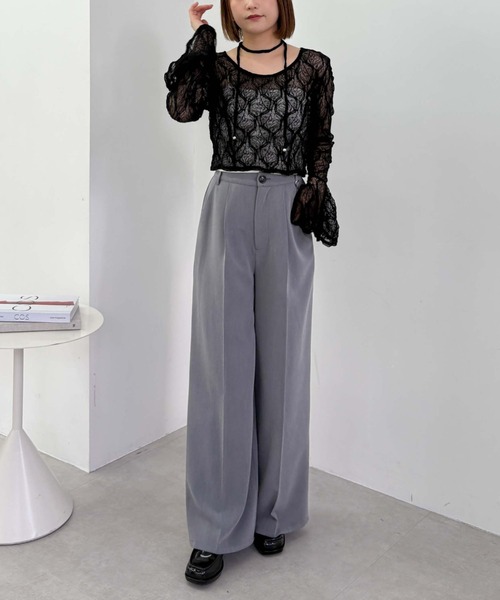 archives（アルシーヴ）の「チョーカーレースＴＯＰＳ（Tシャツ/カットソー・レディース・ブラック/グレー/オフホワイト・MEDIUM）」の19枚目の写真