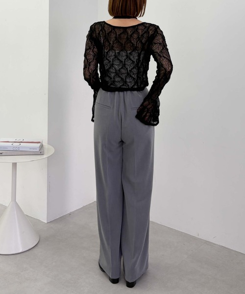 archives（アルシーヴ）の「チョーカーレースＴＯＰＳ（Tシャツ/カットソー・レディース・ブラック/グレー/オフホワイト・MEDIUM）」の17枚目の写真